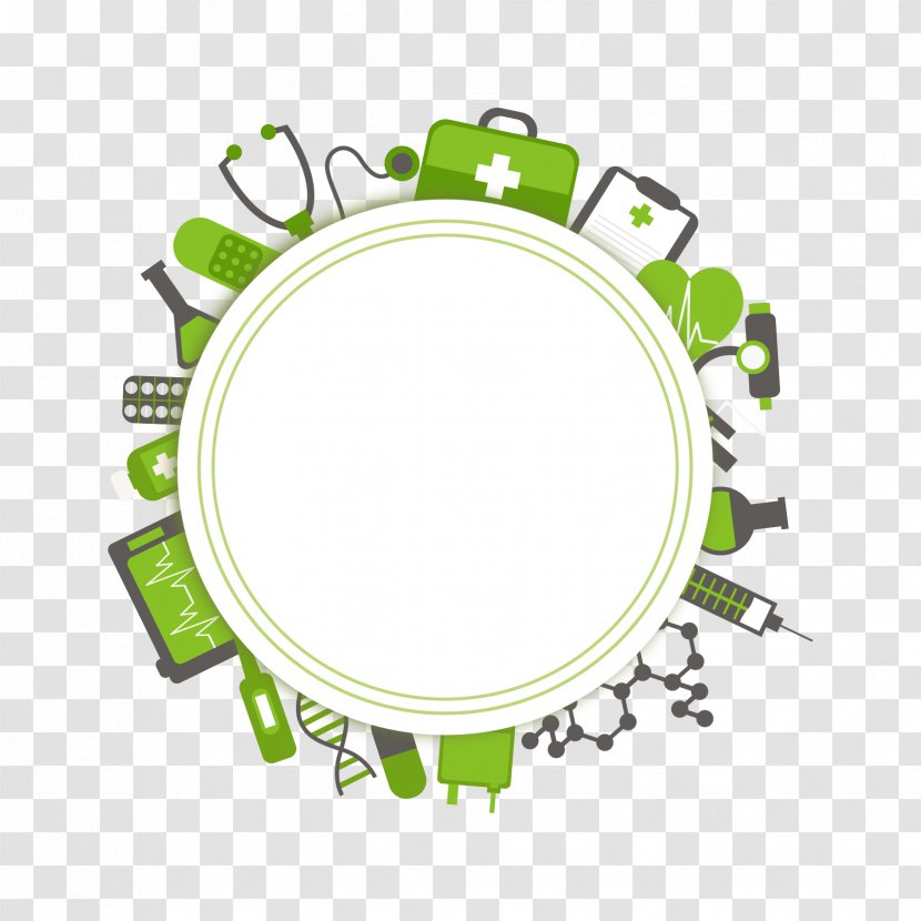 Green Medical Background - Therapy - Dishware Transparent PNG