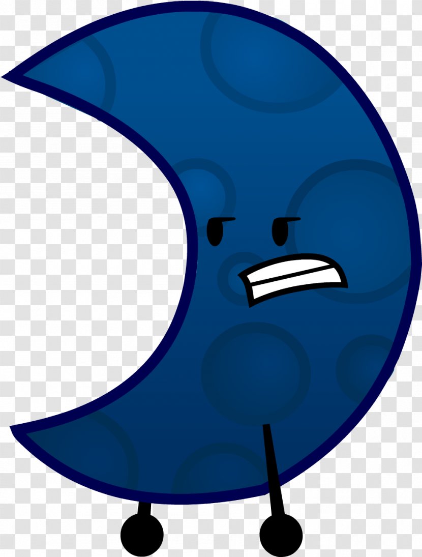 Crescent Moon - Battle For Dream Island - Electric Blue Transparent PNG