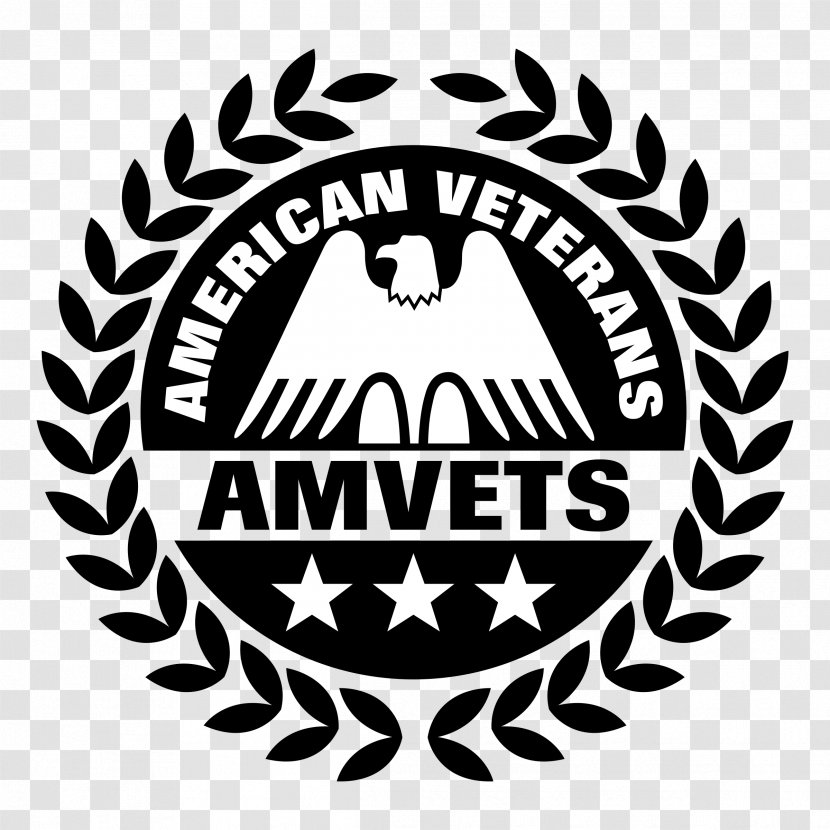 AMVETS Post 38 Logo Vector Graphics Veterans Of Foreign Wars - Black And White - Supply Chain Transparent PNG