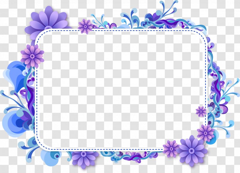 Floral Design Blue Flower Clip Art - Violet Transparent PNG