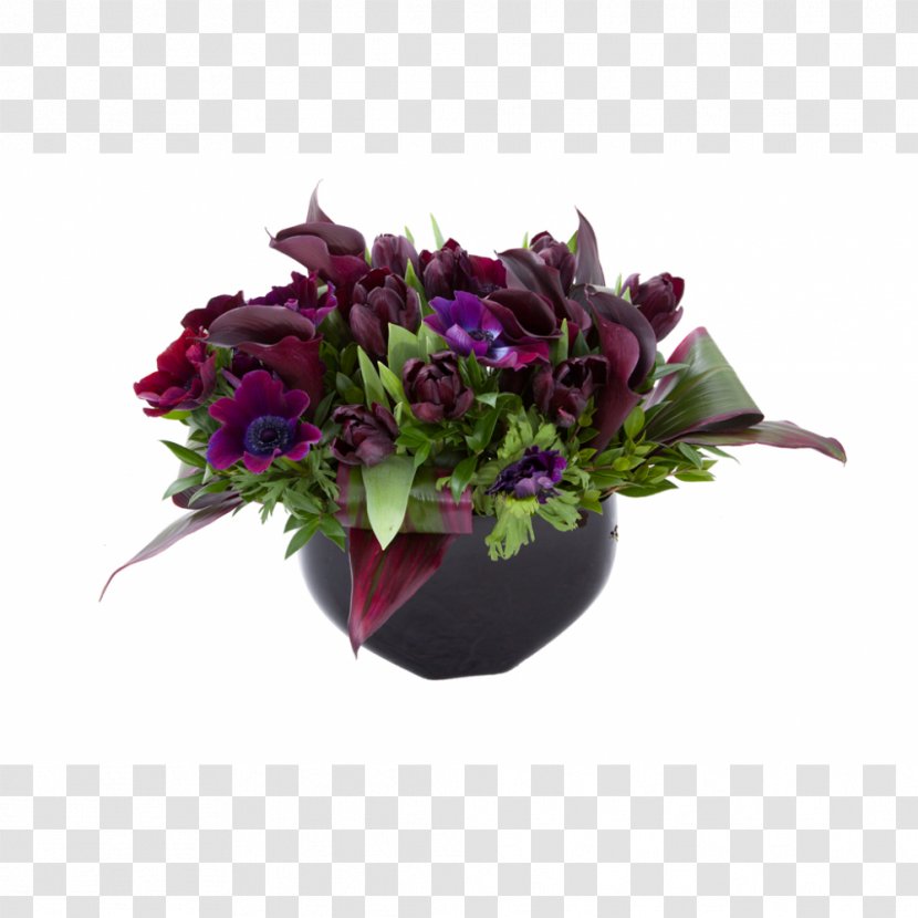 Floral Design Purple Cut Flowers Red - Edelweiss Atelier Transparent PNG