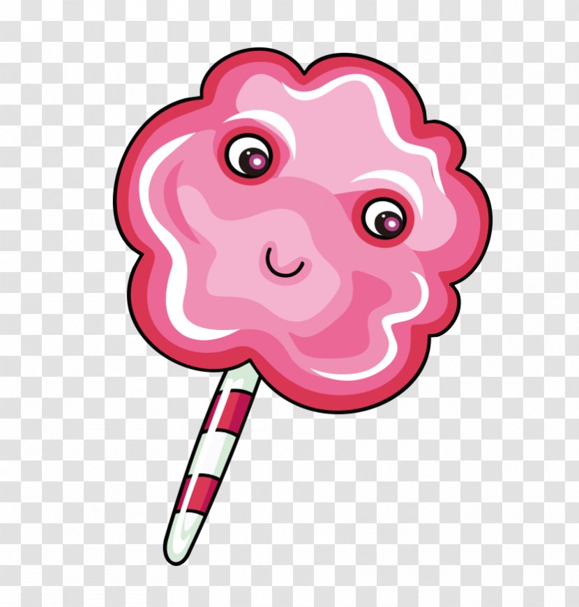 Pin Lollipop Food - Watercolor - Pink Transparent PNG