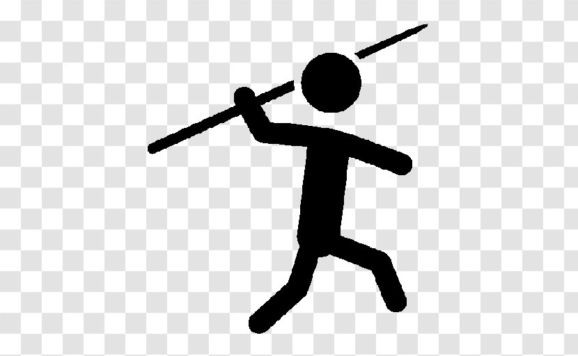 Javelin Throw Clip Art - Silhouette Transparent PNG