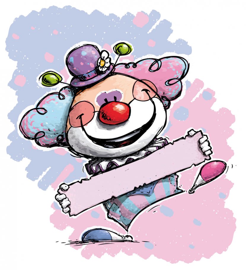 Clown Royalty-free Circus - Flower Transparent PNG