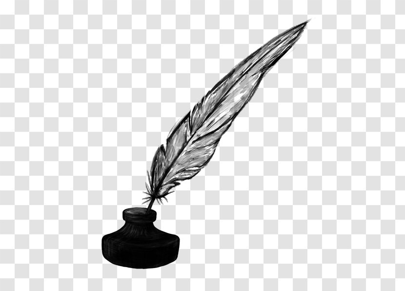 Quill Paper Inkwell - Ink Transparent PNG