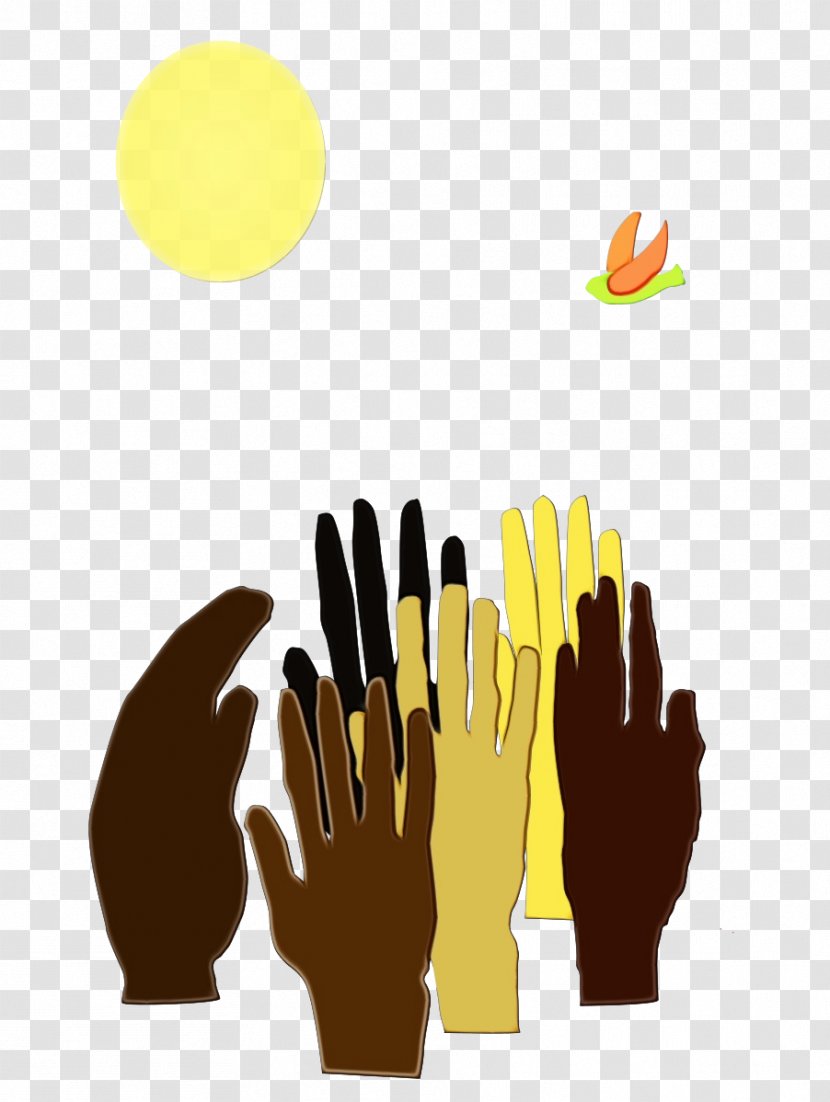 Watercolor Cartoon - Paint - Logo Safety Glove Transparent PNG