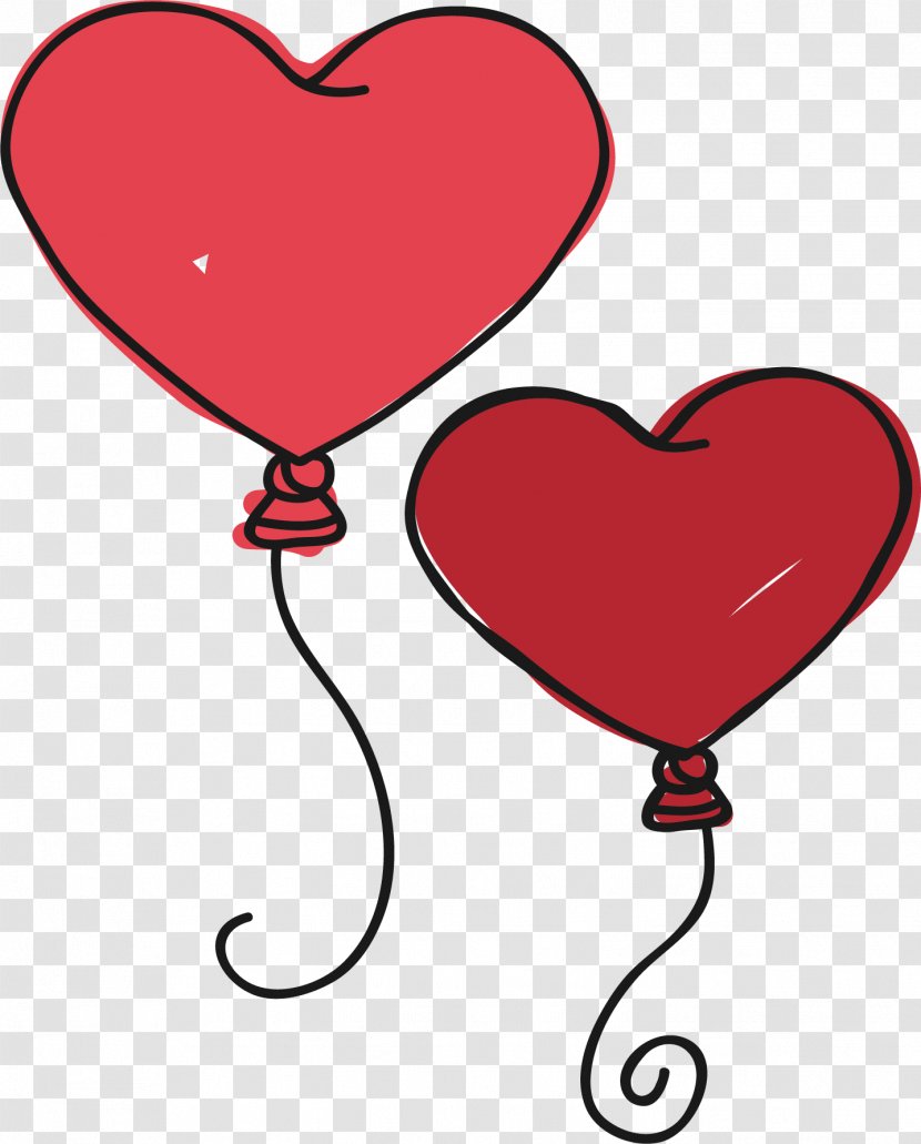 Vector Graphics Red Clip Art Image Color - Heart - Balloon Pics From Transparent PNG