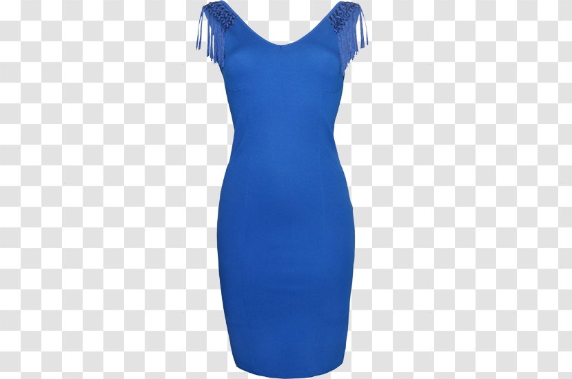 Shoulder Cocktail Dress - Cobalt Blue Transparent PNG