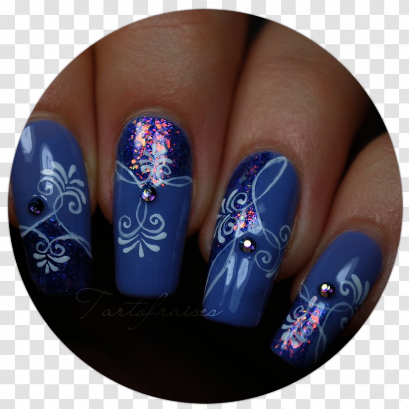 Nail Manicure Cobalt Blue Transparent PNG