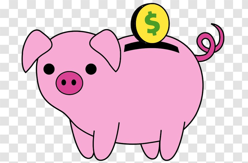 Piggy Bank Snout Clip Art - Pink - Pig Transparent PNG
