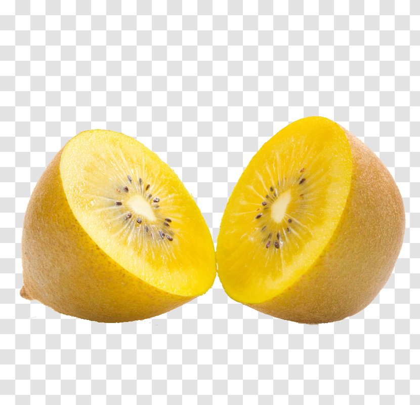 Actinidia Chinensis Kiwifruit Deliciosa Food - Citron - Fresh Yellow Heart Kiwi Transparent PNG