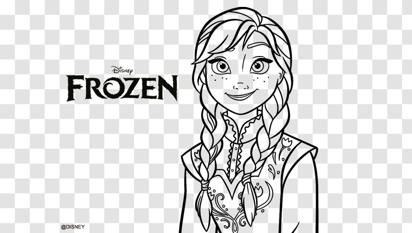 Anna Elsa Olaf Coloring Book Christmas Pages - Cartoon Transparent PNG