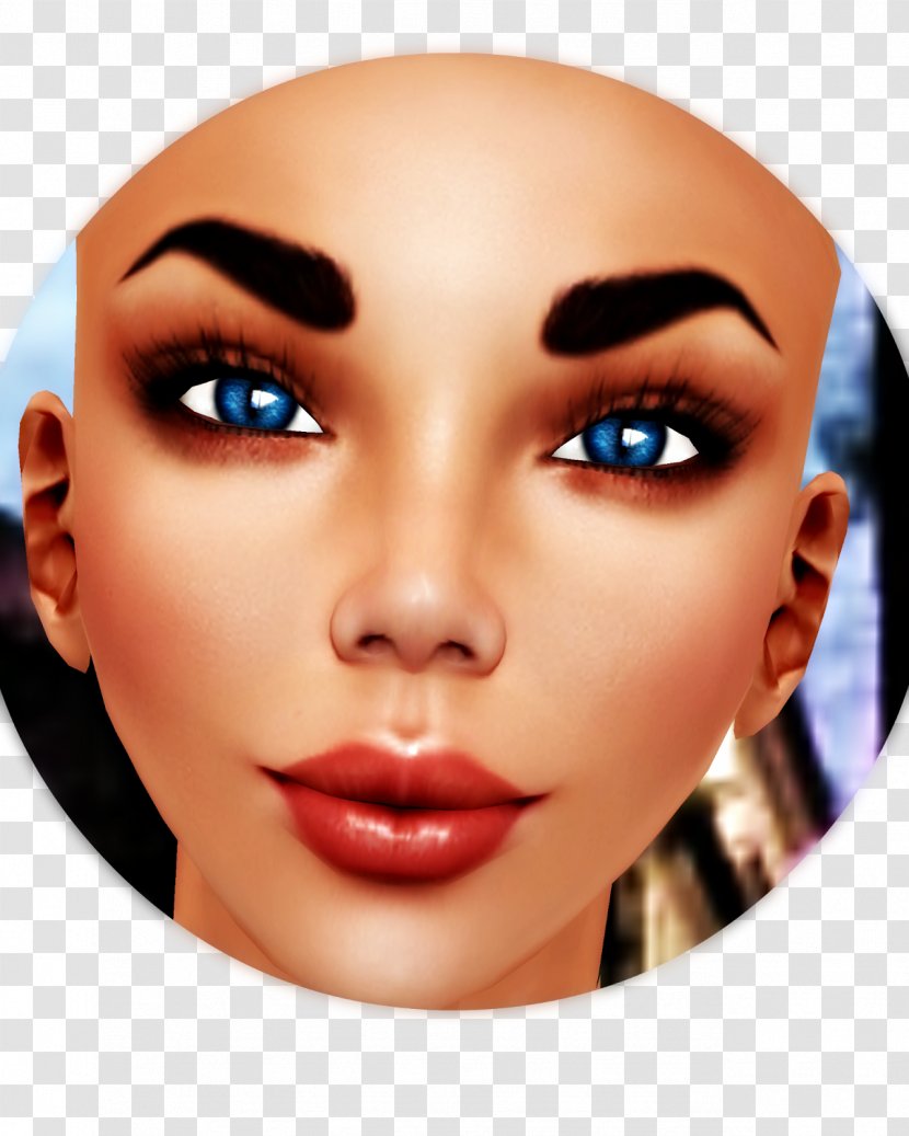 Eyelash Eyebrow Cheek Chin Forehead - Cosmetics - Nose Transparent PNG