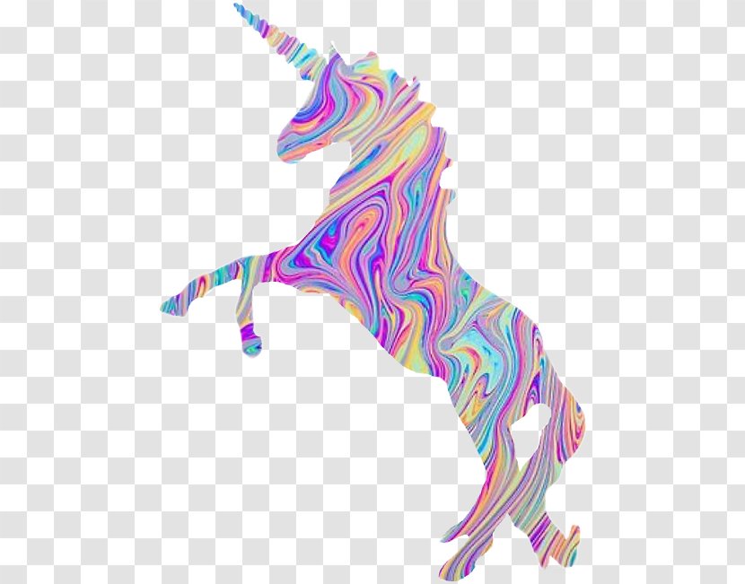 Unicorns! Sticker Oil Spill T-shirt - Fictional Character - Unicorn Transparent PNG