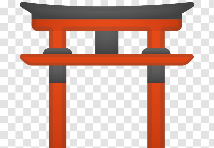 Orange Emoji - Shinto Shrine - Table Transparent PNG