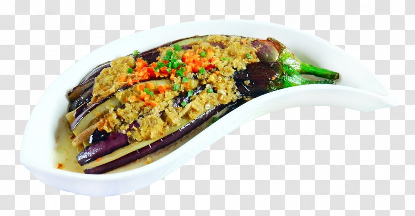 Eggplant Eating Garlic Dish Food - Ingredient - Secret Sauce Steamed Transparent PNG