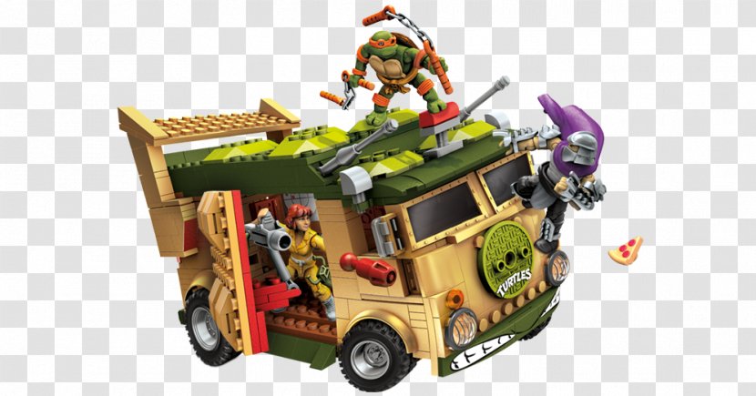 Shredder Michelangelo Teenage Mutant Ninja Turtles Mega Brands Toy - Vehicle - Party Transparent PNG