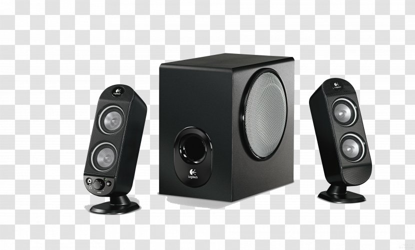 Loudspeaker Computer Speakers Logitech Subwoofer Phone Connector - Audio - Speaker Combinations Of Physical Product Transparent PNG