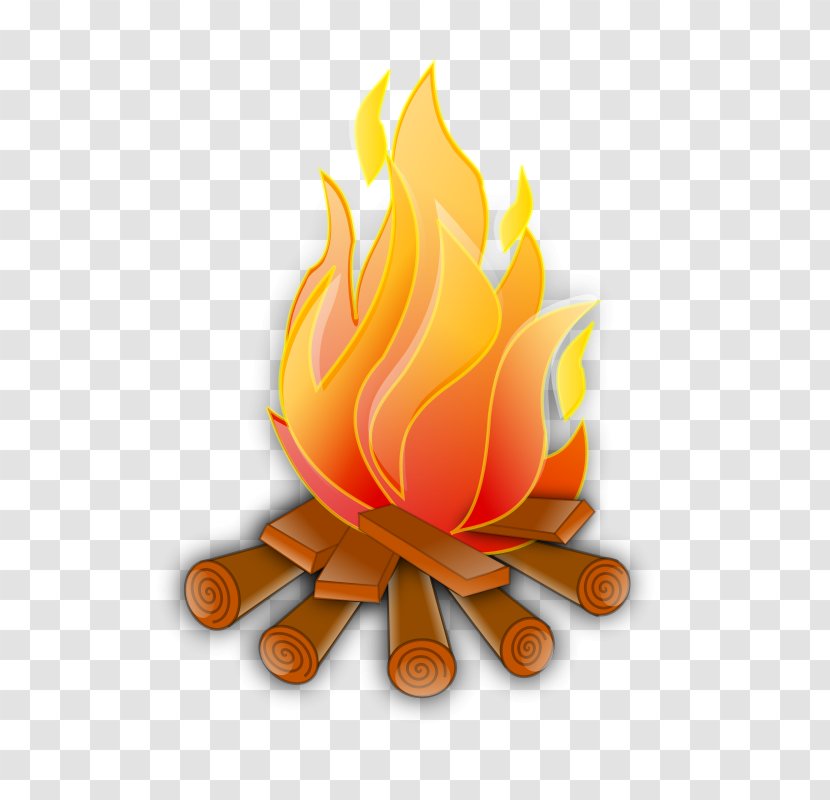 Fire Pit Campfire Flame Clip Art - Cartoon Camp Transparent PNG