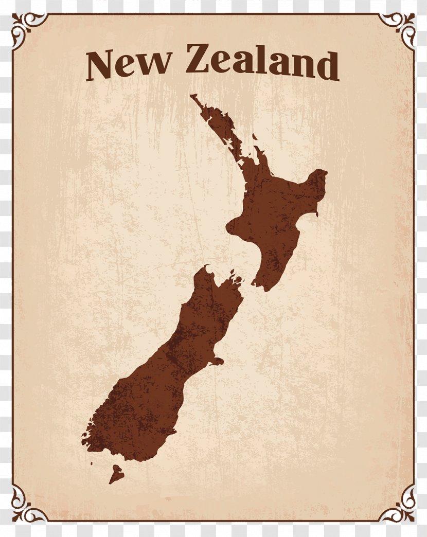 Map Stock Photography Royalty-free Illustration - World - Retro New Zealand Transparent PNG
