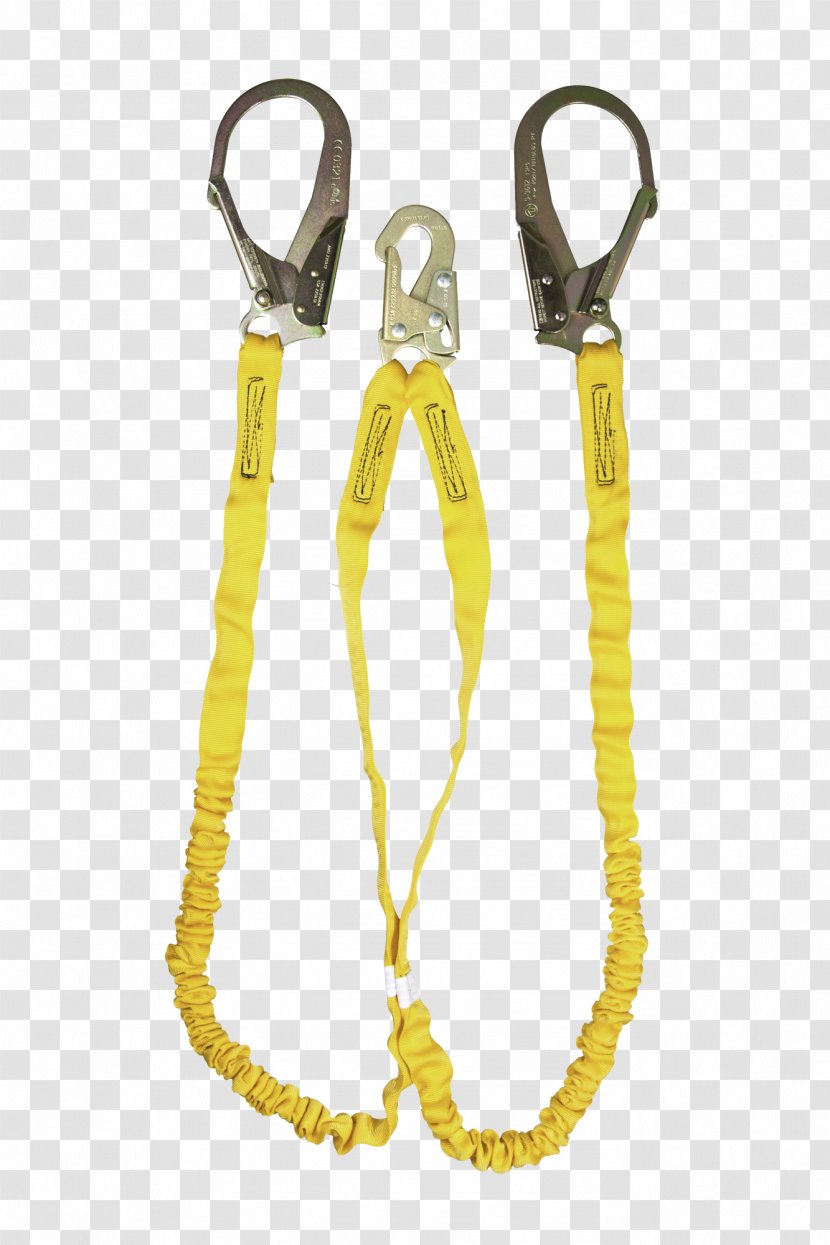 Fall Protection Arrest Lanyard Foot Safety Harness - Shock Transparent PNG