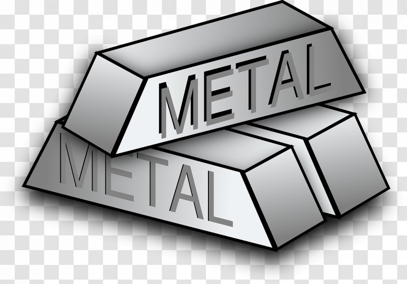 Metal Scrap Steel Clip Art - Black And White - Gray Silver Bullion Transparent PNG