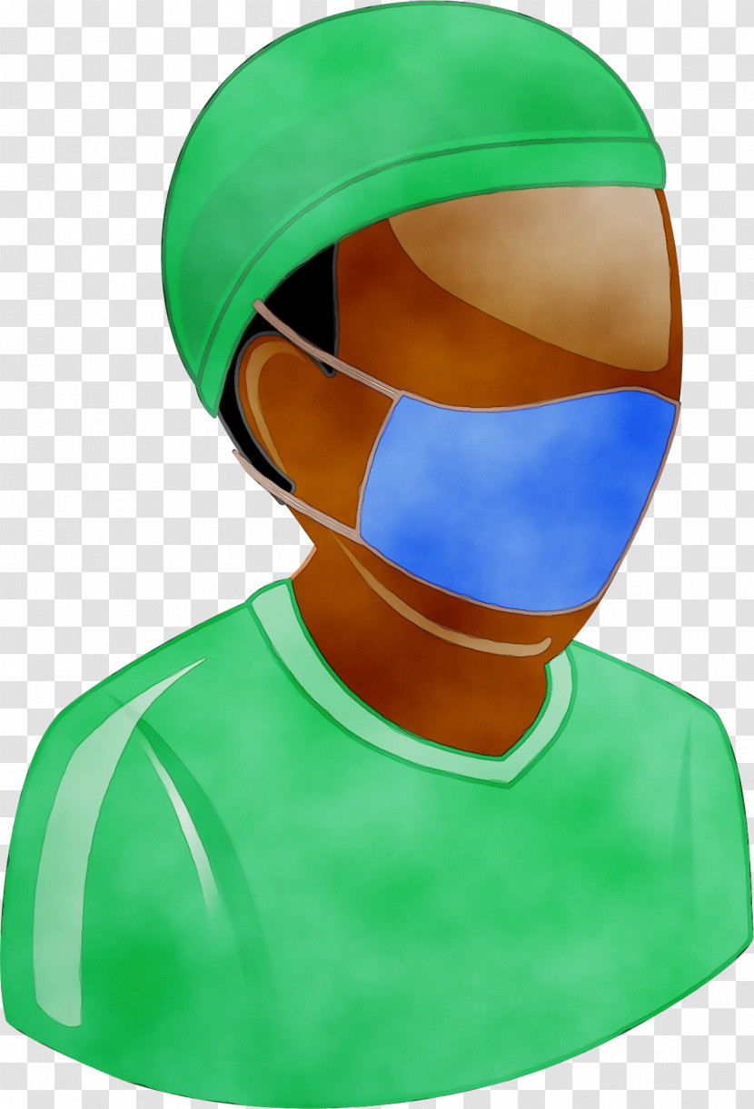 Green Personal Protective Equipment Helmet Hood Headgear Transparent PNG