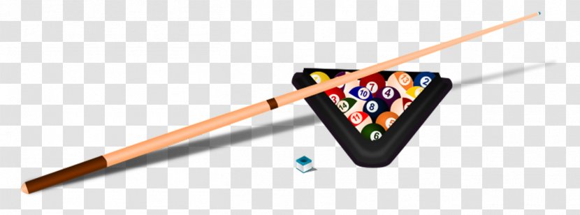 Cue Stick Billiard Ball Pool Billiards Rack - Cartoon Transparent PNG