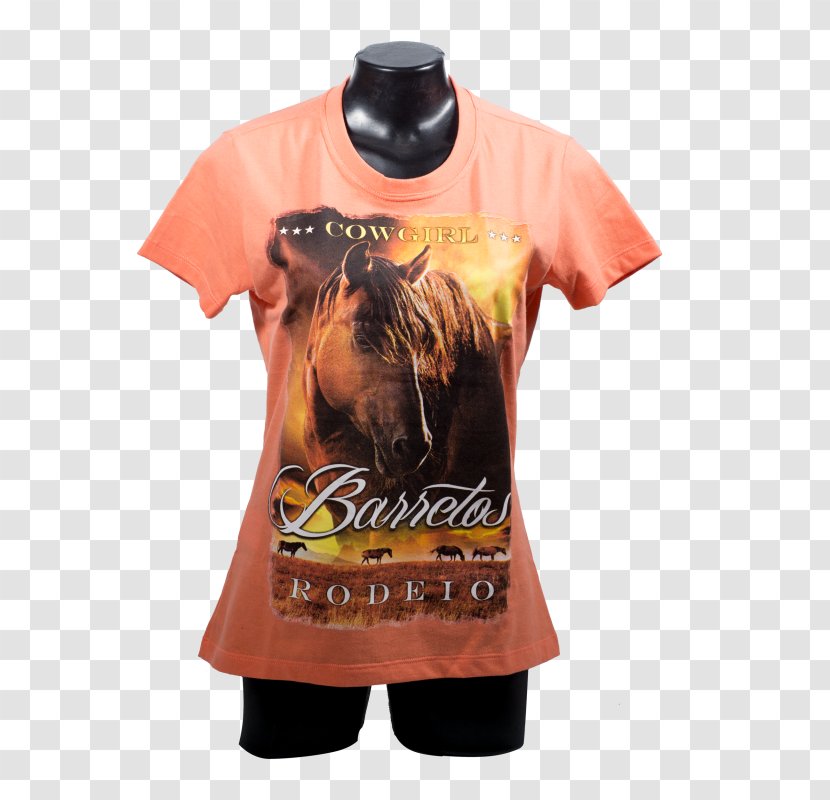 T-shirt Sleeve - Orange Transparent PNG