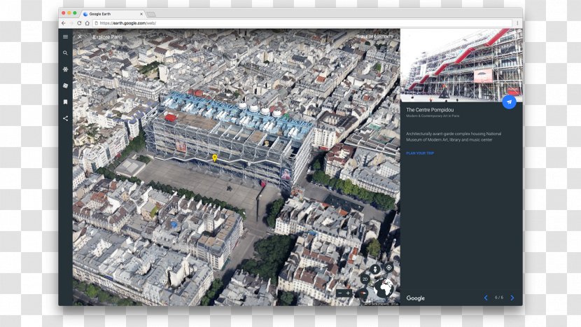 Culture Map Google Earth Centre Georges Pompidou - Armchair PLAN Transparent PNG