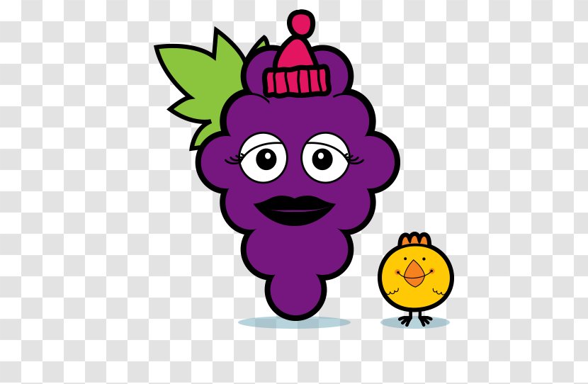 Fruit Drawing Cartoon Clip Art - Purple - Lulu Hughes Transparent PNG