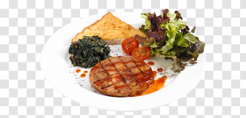 Vegetarian Cuisine Full Breakfast Steak Recipe - Barbecue Pork Transparent PNG