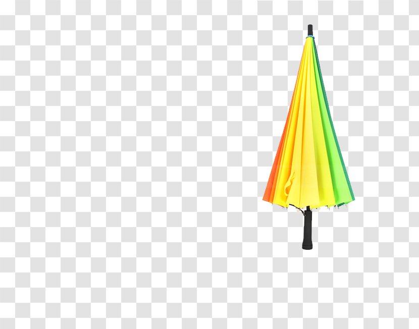 Triangle Yellow Pattern - Umbrella Transparent PNG