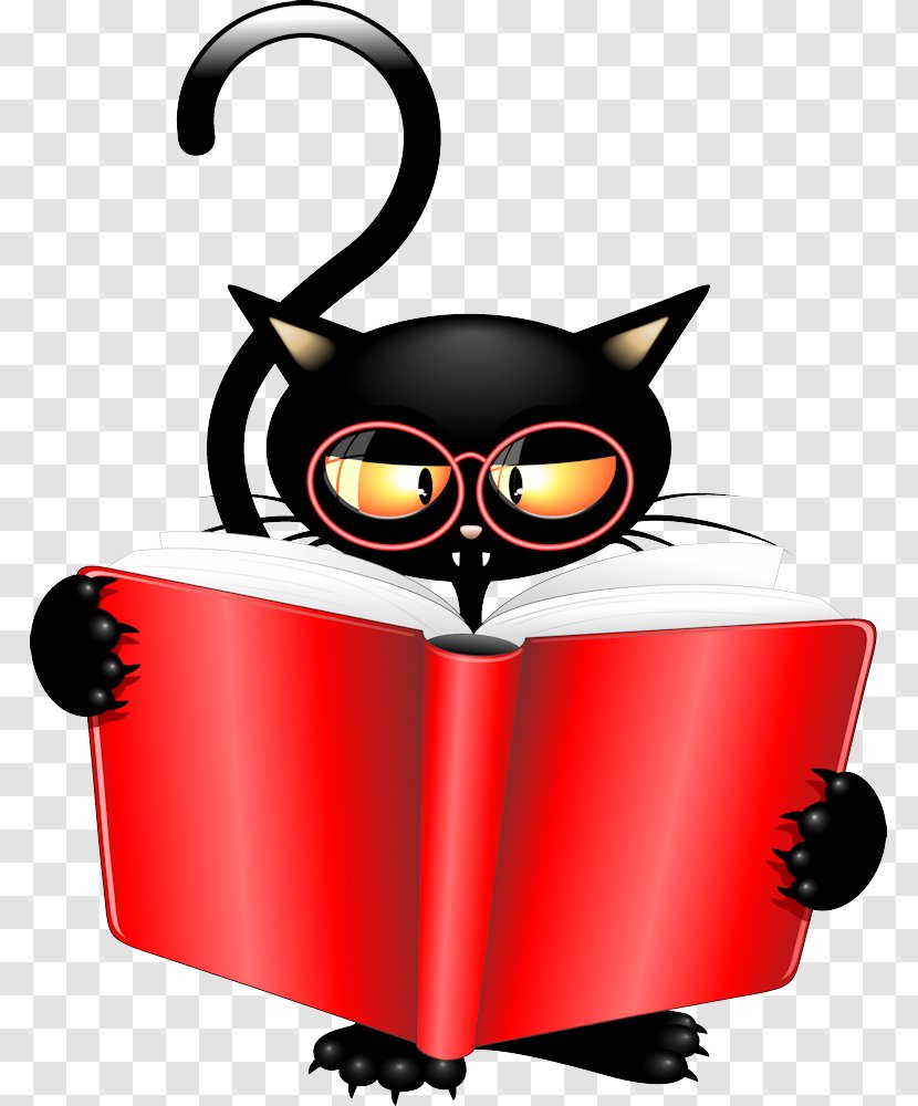 Black Cat Kitten Mouse - Fictional Character Transparent PNG