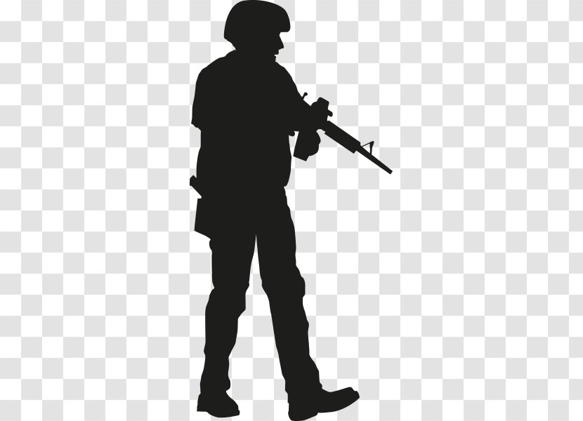 Infantry Soldier Weapon Mercenary Silhouette - Uniform - Şener Şen Transparent PNG