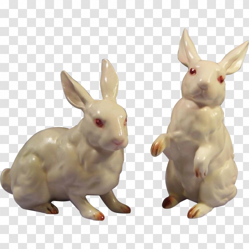 Domestic Rabbit Hare Figurine Pet - Retro Transparent PNG