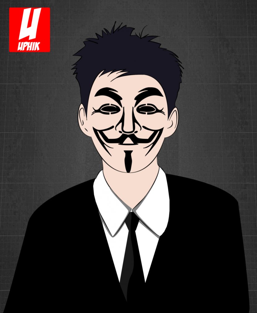 Anonymous DeviantArt BlackBerry Messenger - Art - Mask Transparent PNG