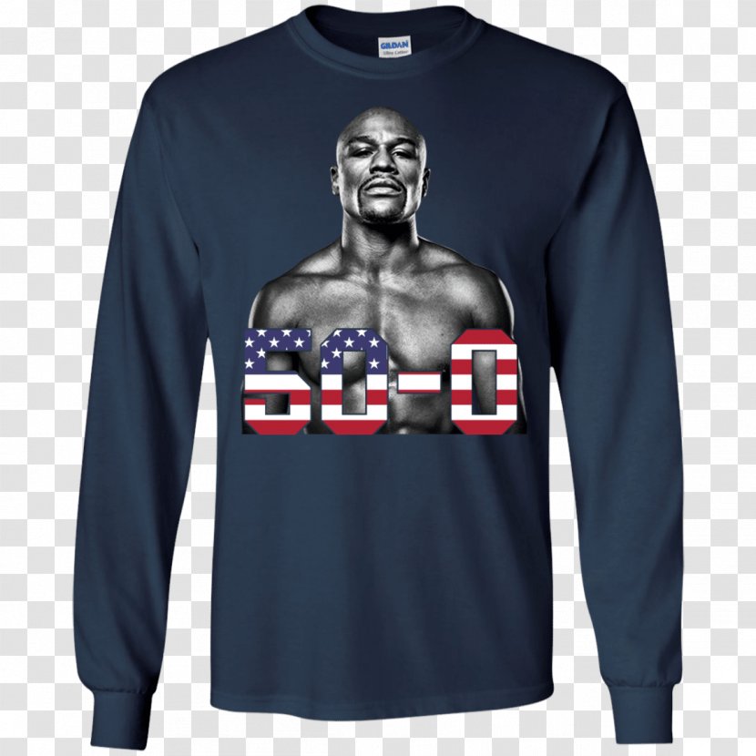 Long-sleeved T-shirt Hoodie - Long Sleeved T Shirt - Floyd Mayweather Transparent PNG