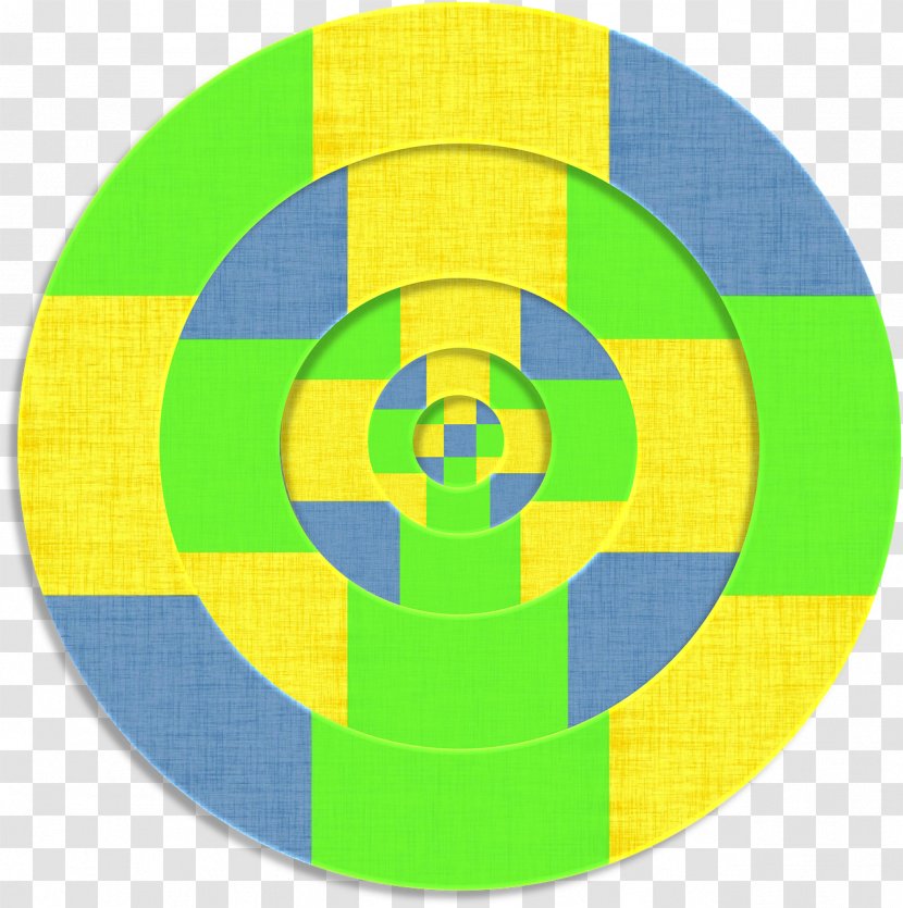 Textile Circle - Yellow - Green Transparent PNG