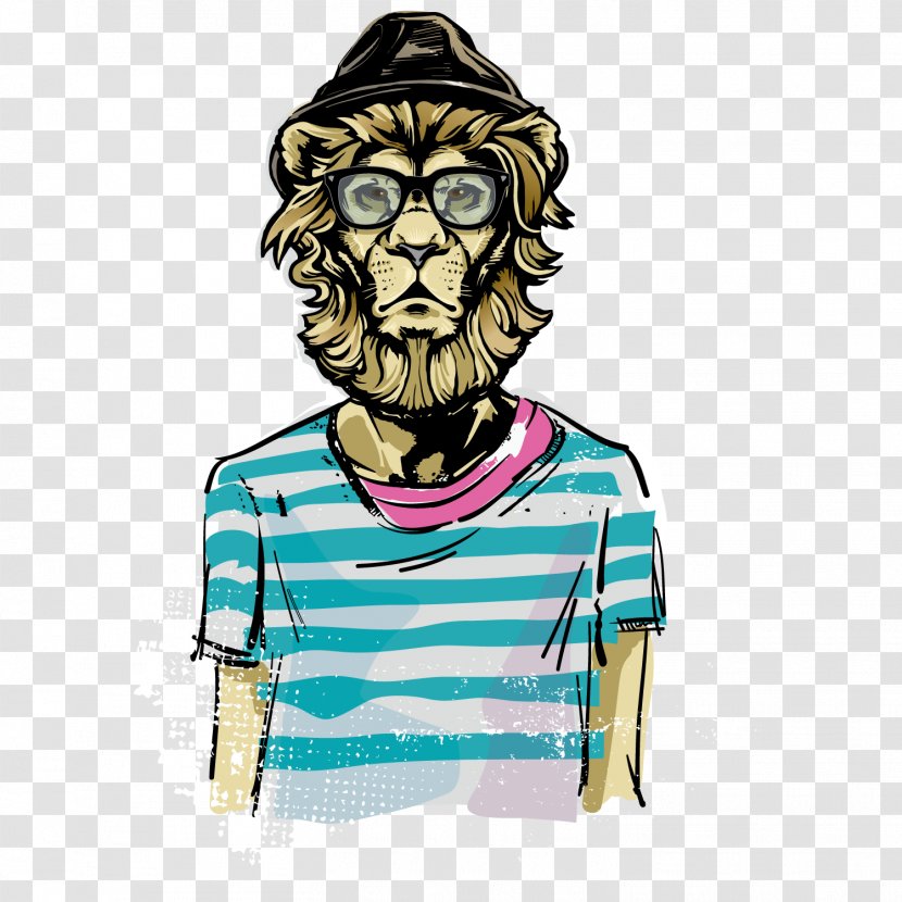Lion T-shirt - Cool Mask Male Transparent PNG