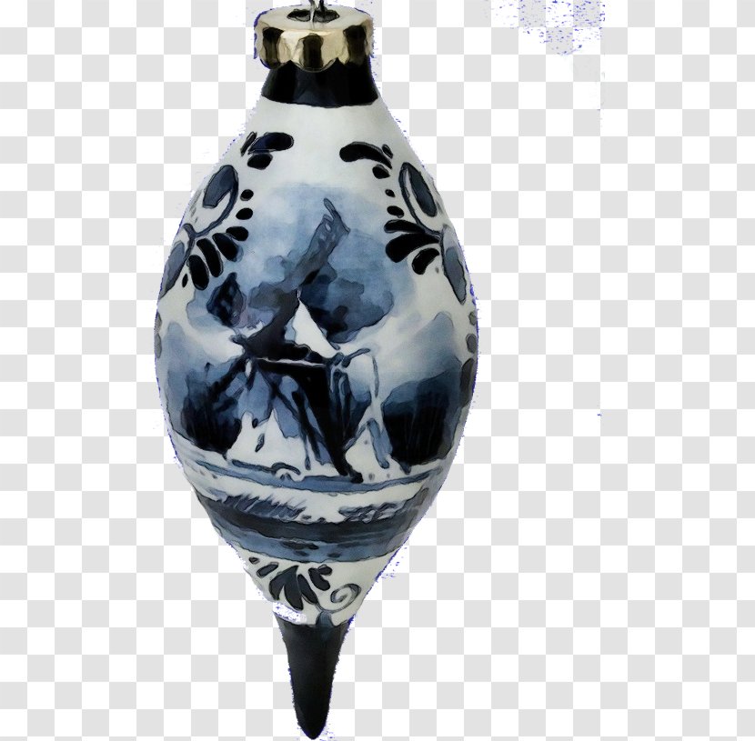 Ceramic Vase Glass Blue And White Porcelain - Wet Ink Transparent PNG