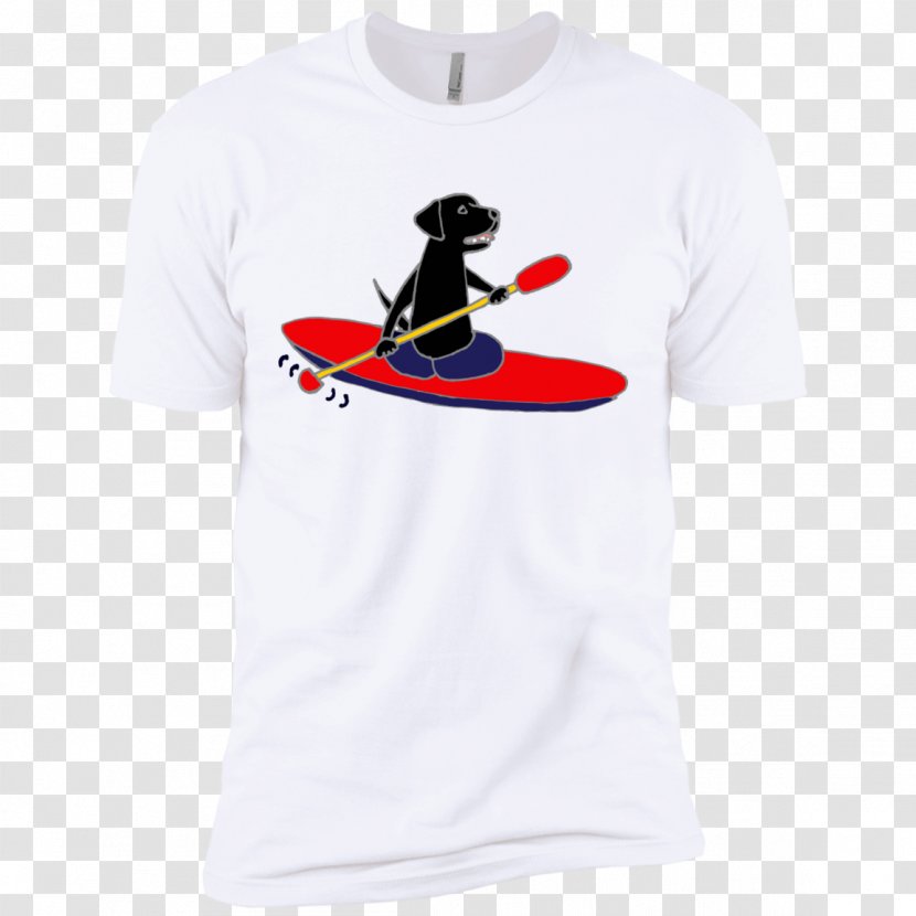 T-shirt Labrador Retriever Sleeve Logo Kayaking - Unisex - Dog Transparent PNG