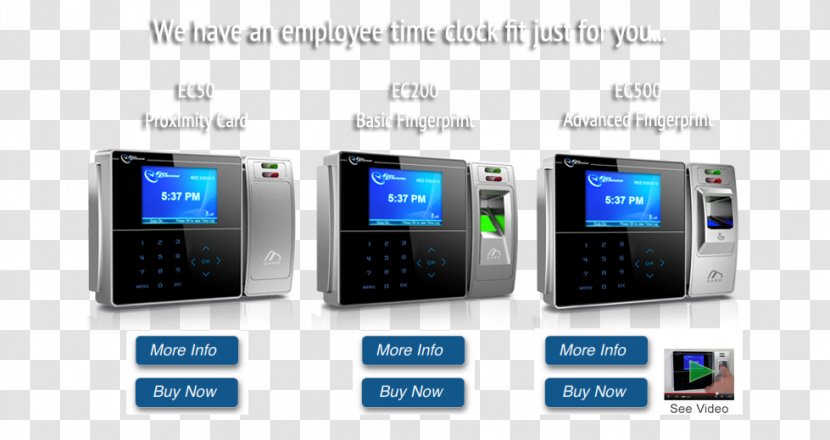Feature Phone Time & Attendance Clocks Information Fingerprint - Communication Device - Clock Transparent PNG