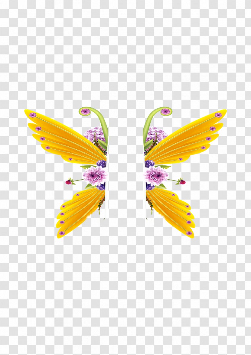 Butterfly Download Petal - A Pair Of Wings Transparent PNG