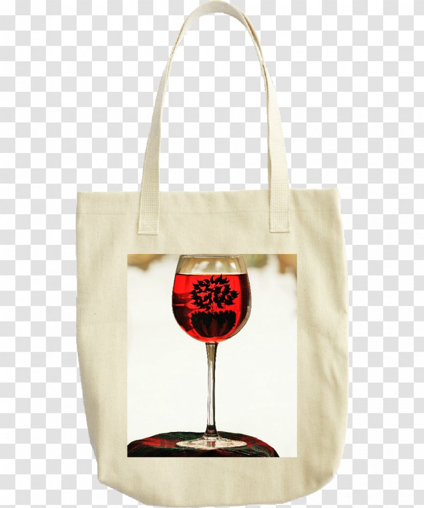 Wine Glass Tote Bag Red Product - Stemware Transparent PNG