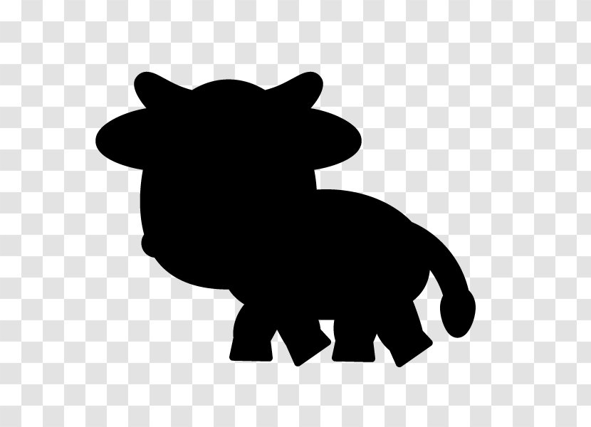 Dairy Cattle Silhouette Canidae - Black And White Transparent PNG