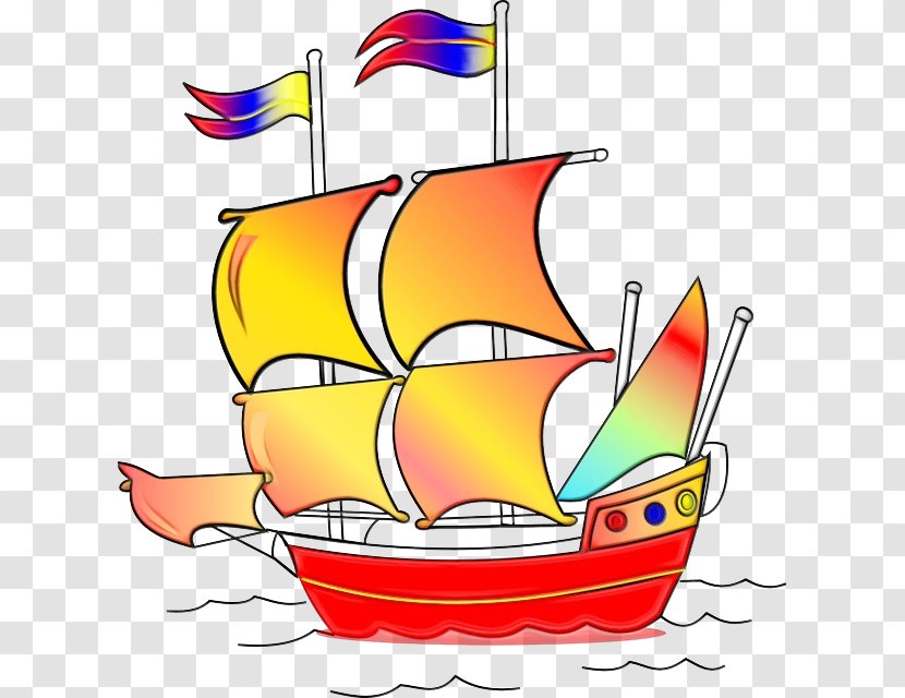 Boat Vehicle Sailboat Sail Watercraft - Carrack Sailing Ship Transparent PNG