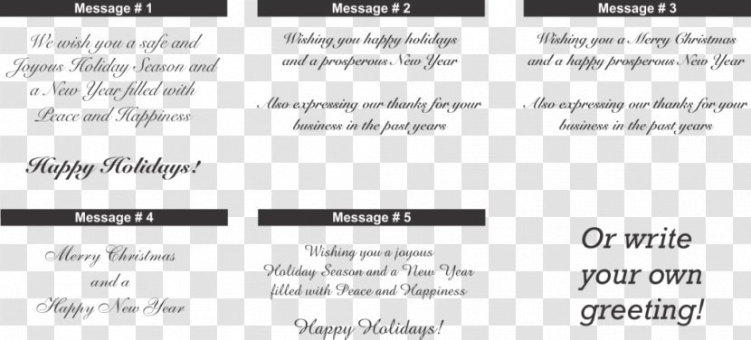 Greeting & Note Cards Christmas Card Holiday - Black And White - Resume Template Transparent Material Transparent PNG