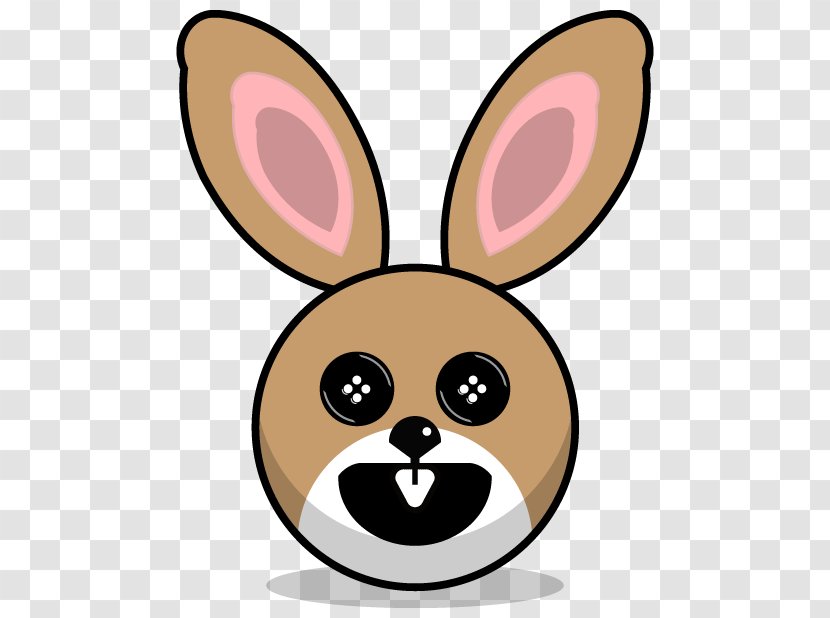 European Rabbit Leporids - Designer - Hand Painted Rabbit,lovely,Acting Cute,Rabbit Head,Cartoon Bunny Transparent PNG