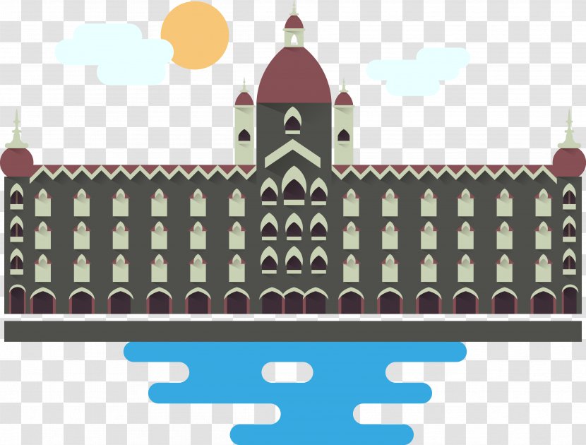 Gateway Of India Monument Illustration - Temple Building Vector Transparent PNG